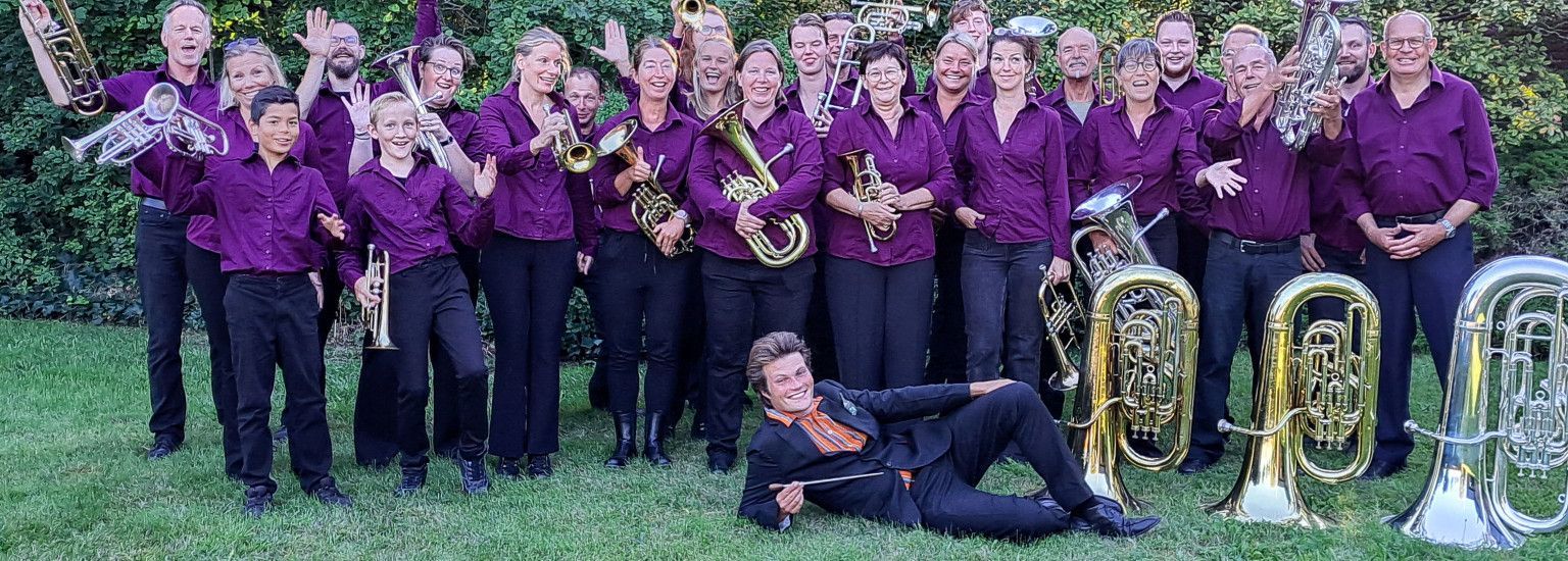 End of year concert brass band Canite Tuba  - VVV Ameland